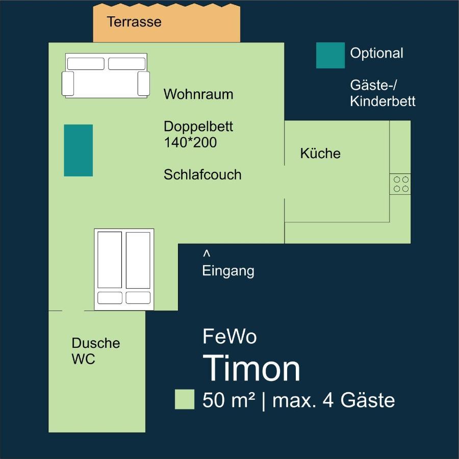 Fewo Timon Grosszuegig Modern Mit Terrasse Ca 50 Qm Hamm  Extérieur photo